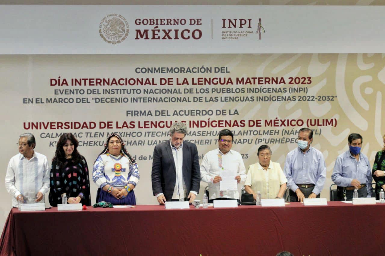 Creación de la ULIM-Universidad de las Lenguas Indígenas de México