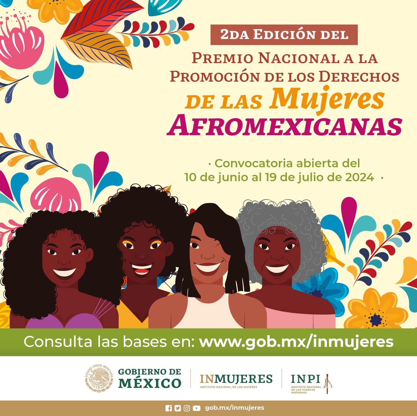 Convocatoria Abierta: Premio Nacional a la Promoción de los Derechos de las Mujeres Afromexicanas